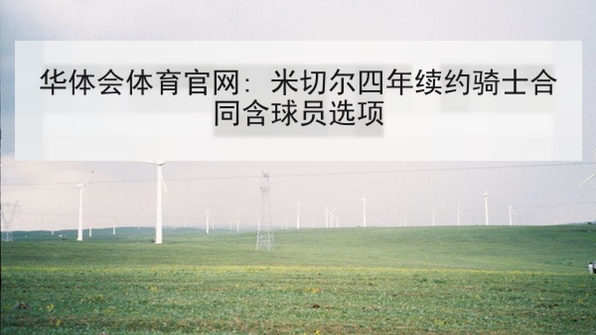 华体会体育官网: 米切尔四年续约骑士合同含球员选项